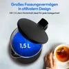 MEDION Wasserkocher Edelstahl (1,5 Liter, 2.200 Watt, 360° Produktbild-Vorschau 5