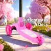 FableKids Kinderscooter Pink | Cityroller mit LED-Rädern | Produktbild-Vorschau 3