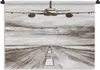 MuchoWow® Wandteppich Wandbehang Flugzeug - Luft - Schwarz Produktbild-Vorschau 1