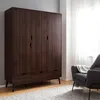 home24 Drehtürenschrank mit 3 Türen - Walnuss Nachbildung Produktbild-Vorschau 2