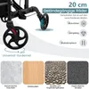COSTWAY 2in1 Fauteuil roulant & déambulateur pliable & Voir les images du produit 7