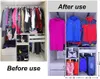 Ausziehbare Kleiderstange mit 2 Gleitschienen, ausziehbare Produktbild-Vorschau 5