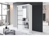 Easy4You P3 120 cm Weiß Schiebetüren Kleiderschrank Produktbild-Vorschau 3