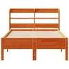 vidaXL Massivholzbett ohne Matratze Wachsbraun 120x190 cm Produktbild-Vorschau 4