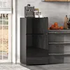 Merax 60L Minikühlschrank mit Gefrierfach 22L, Glastür & Produktbild-Vorschau 3