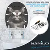 SANILO® Siège de WC avec abattant à fermeture automatique Voir les images du produit 5