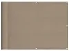 vidaXL Balkonová zástěna Taupe 75x800 cm 100 % Náhled obrázku produktu 1