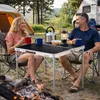 XL Campingtisch schwarz klappbar mit Tragegriff Alu Produktbild-Vorschau 3