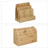 3 tlg. Schreibtisch Organizer Set Bambus, Karteikasten zum Produktbild-Vorschau 11