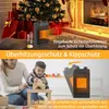 A festive scene with a Christmas tree and fireplace, featuring a heater and a mother and child. Produktbild-Vorschau