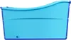 A side view of a blue foldable bathtub. Náhled obrázku produktu