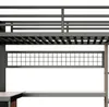 Hochbett 90 x 200 cm mit Schreibtisch, LED, 4 Schubladen, Produktbild-Vorschau 17