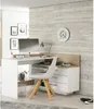 Bureau d'angle THALES, 3 tiroirs, 128,5 x 105,7 x 83,2 Voir les images du produit 2