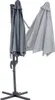 A garden umbrella shown in two states: closed and partially open. Náhľad obrázku produktu