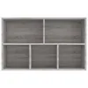 vidaXL Bücherregal/Sideboard Grau Sonoma 50x25x80 cm Produktbild-Vorschau 9