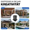 GeZu Impex Aufschraubbodenhülse 121 x 121 mm Schwarz Produktbild-Vorschau 4