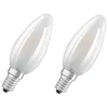 OSRAM 2 LED Birnen E14 matt Flamme 2,8 W entsprechend 25 W Produktbild-Vorschau 1