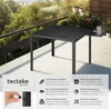 tectake® Aluminium Gartentisch Maren Oberfläche in Produktbild-Vorschau 2