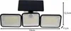 A solar-powered LED lamp with dimensions indicated. Anteprima dell’immagine prodotto