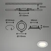 Einbauleuchte Briloner 6 Watt LED Chrom matt dimmbar Produktbild-Vorschau 8