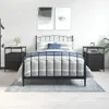 A bedroom scene with a bed and two nightstands. Náhled obrázku produktu