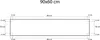 A diagram showing the dimensions of a whiteboard. Anteprima dell’immagine prodotto