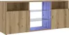 vidaXL Armoire TV avec lampes LED Chêne Artisan 120x30x50 Voir les images du produit 8