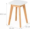 Relaxdays Esszimmerhocker, 2er Set, Bambus, MDF, Küche, Produktbild-Vorschau 4
