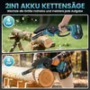Mini Akku Kettensäge 6 & 8 Zoll, bürstenloser Motor, Produktbild-Vorschau 4