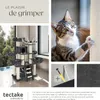 Arbre à chat GISMO 195 cm - gris/blanc Voir les images du produit 7