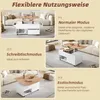 Stolik kawowy Sweiko 100x50x52 cm na 4 kółkach, Podgląd zdjęcia produktu 7