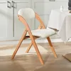 SoBuy Set 4 sedie pieghevoli in legno imbottite, Anteprima dell’immagine prodotto 2