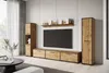 A modern living room with a wall-mounted entertainment unit. Anteprima dell’immagine prodotto