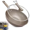 Titan Wok 34cm ohne Beschichtung – Gesundheits Antihaft Produktbild-Vorschau 1