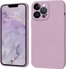 A product image showing an iPhone 13 Pro Max with a purple case, displayed from the front and back. Produktbild-Vorschau