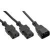 InLine Netz-Y-Kabel, Kaltgeräte, 1x IEC-C14 auf 2x IEC-C13, Produktbild-Vorschau 4