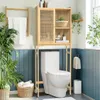 WISFOR Badregal Toilettenregal, Badezimmerregal mit Schrank Produktbild-Vorschau 1