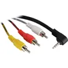 Goobay AVK 199-150 1.5m Audiokabel 3.5mm 3 x RCA Produktbild-Vorschau 4