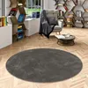 Luxus Super Soft Hochflor Langflor Teppich Deluxe Anthrazit Produktbild-Vorschau 1