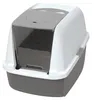 Cat It CA Kattentoilet Met Dak | 55x40x45CM Grijs Productafbeelding-voorbeeld 3