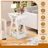 Lot de 2 tables d'appoint COSTWAY, table basse à 3 niveaux Voir les images du produit 4