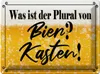 vianmo Blechschild 30x40 cm was ist Plural von Bier? Produktbild-Vorschau 1