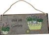 DIO Wandbild aus Metall Bin im Garten, 30x13 cm Produktbild-Vorschau 1