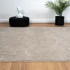 Teppich Kurzflor Wohnzimmer Rauten Hochtief-Muster/ Produktbild-Vorschau 4