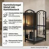 Mucola Kaminholzregal Grau 6-tlg. Rechteckig Kaminbesteck Produktbild-Vorschau 2