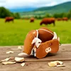 Relaxeazzz peluche Highland Coo vache oreiller de voyage & Voir les images du produit 7