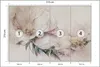Muralo Selbstklebende Fototapete für Schlafzimmer BLUMEN Produktbild-Vorschau 2