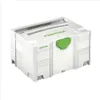 A white and green Festool Systainer tool case is shown against a white background. Produktbild-Vorschau