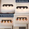 ZMH Deckenleuchte 4 Flammig Deckenlampe Schwarz, Produktbild-Vorschau 3