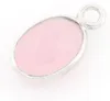 Vintageparts Rosenquarz-Anhänger 925 Silber Oval Facettiert Produktbild-Vorschau 5